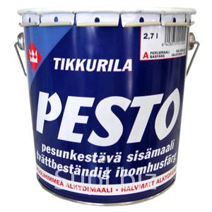 Тиккурила песто. Tikkurila Pesto 10 9л. Краска Тиккурила Pesto 10 0,9. Краска Pesto 10 a мат 9л. Краска Тиккурила Pesto 0,9л. Алкидная эмаль.