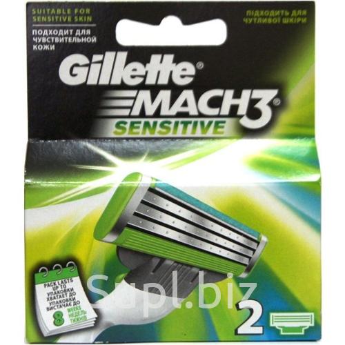 Сменные кассеты для бритья gillette mach3 sensitive 8 шт