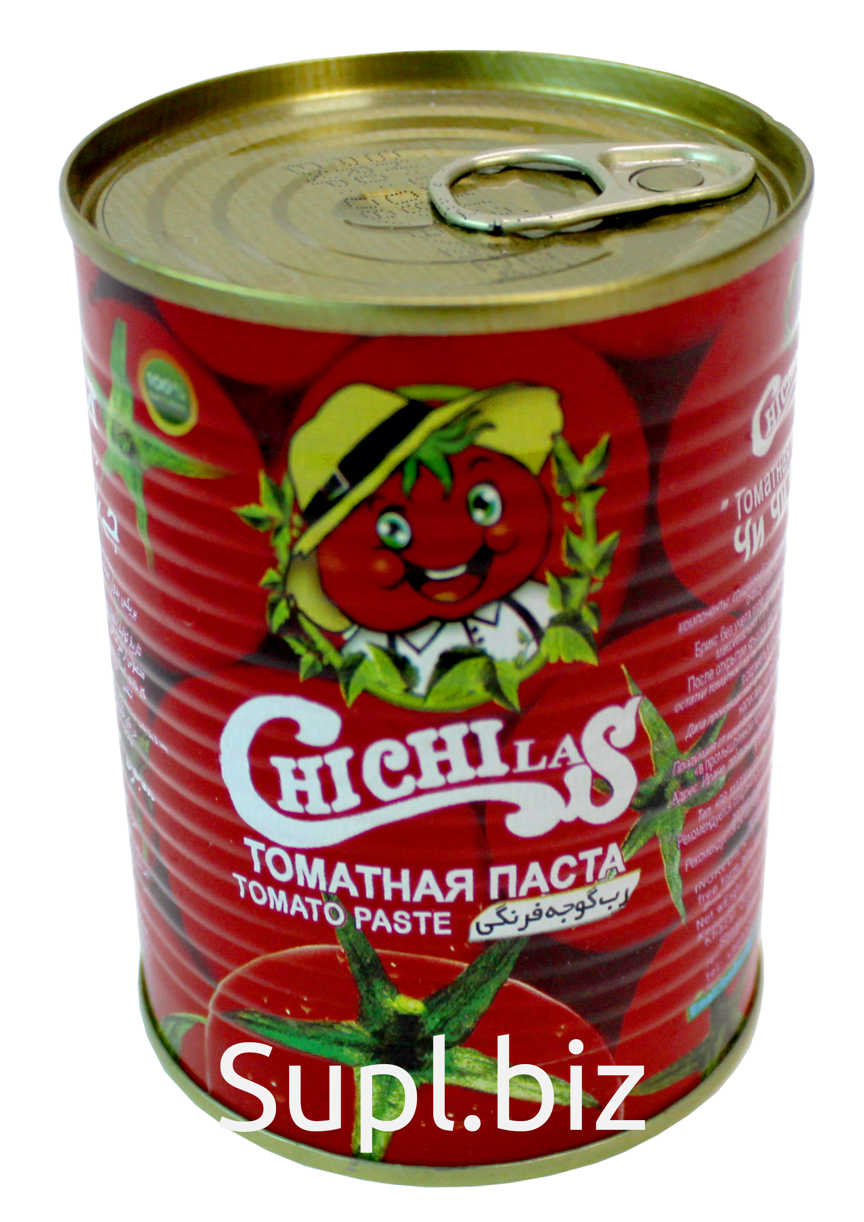 Томатная паста ChiChilas 400 гр. и 800 гр., ж/б ключ, производство Иран,  цена 100.00 RUB, купить в Москве