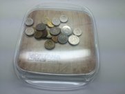 монетница прямоугольная пластиковая ( тарелка для мелочи, прикассовая тарелка )