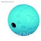 Мяч для лакомства Trixie, ф 6см, резина.