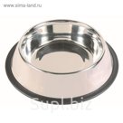 Миска Trixie, металлическая, с резинкой Ф 20 см, 1,75 л.