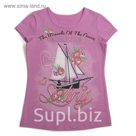 Футболка для девочки, рост 98 см, цвет розовый МИКС, арт. Л522