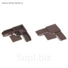 Соединительный уголок  для профиля, коричневый
