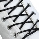 Шнурки для обуви круглые, d=4мм, 70см, цвет чёрный