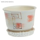 Кашпо "Кедр" 0,8 л, микс