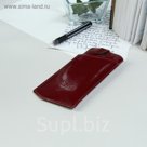 Футляр для очков, красный глянцевый