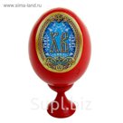 Яйцо на подставке "ХВ в хохломе с ангелами"