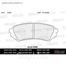 Тормозные колодки задние MILES E110221