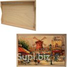 Поднос из бука 25x37,5 см "Париж! Париж!"