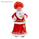 Снегурочка, в красной шубе, с подсветкой