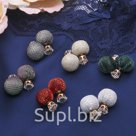 Серьги Dr игра нитей, блеск, цвет МИКС
