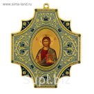 Крестообразная икона в авто "Иисус Христос" на клеящейся основе