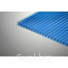 Сотовый поликарбонат СТАНДАРТ 4х2100х12000мм синий 30%