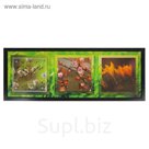 Часы-картина настенные "Весеннее настроение", 35х100 см микс