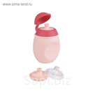 Поильник детский из силикона BABYSQUEEZ' 2 IN 1 PINK