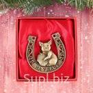 Подкова в коробке "На удачу", 5,5 х 5,5 см