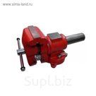 Тиски стальные Forsage F-MV6540205, поворотные в двух плоскостях, с наковальней, 5" 125мм
