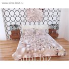 Фотопокрывало "Алмазные камушки", ширина 145 см, длина 220 см, габардин