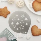 Трафарет для кофе и выпечки d 8,5 см "Космос"