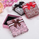 Коробочка подарочная под набор "Узоры" 8*8*3, цвет МИКС, вставка чёрная