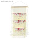 Органайзер с карманами подвесной "Кружева" 3 отделения, цвет МИКС