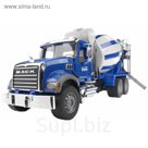 Бетономешалка MACK, цвет сине-серый