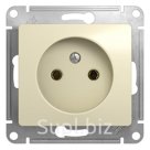 GLOSSA Розетка без заземления в рамку бежевая (GSL000241)