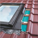 Оклад для профилированных кровельных покрытий позволяет соединить окно с профилированным кровельным материалом: профнастил, черепица, металлочерепица. Может пр…