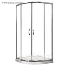 Душевое ограждение Comforty 77 прозр.стекло, низкий акрил. поддон 900*900*1850