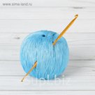 Крючок для вязания металлический, HD, двухсторонний, d=2,0-4,0мм, 13см