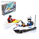 Конструктор Полиция «Погоня на катере», 114 детали