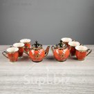 Чайный набор "Орфей" коралловый, 8 предметов, 0,6 л/ 0,6 л/ 0,27 л