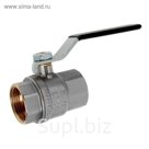 Кран шаровой  JIF, внутренняя/внутренняя резьба 1", ручка, никелированный