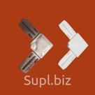 Соединит. уголок ABS, УСИЛЕННЫЙ, белый.