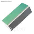 Блок для шлифовки ногтей двухсторонний, цвет зелёно-белый (B02)
