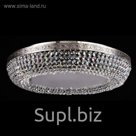 Люстра потолочная Luna 8x60W E27 никель 60x60x13,5см