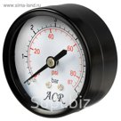 Манометр ACR, аксиальный, Дк 50 мм, 0,6 МПа, наружная резьба 1/4"