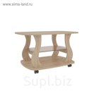 Стол журнальный "Барон 2", дуб сонома