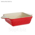Форма для выпечки 1,2 л "Сердце", цвет красный