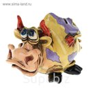 Фигурка декоративная (копилка) "Буренка" 15,5*10*11см. (подарочная упаковка)