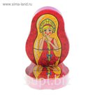 Полотенце прессованное Collorista "Из России с любовью", размер 28 х 60 см, цвет микс