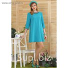 Платье 4729, размер 46, рост 164 см, цвет зеленый/бирюзовый