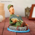 Статуэтка "Рыбак в лодке с карпом"