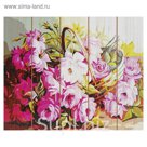 Картины по номерам на дереве 40х50 "Корзина с цветами"   GXT7916