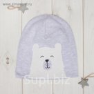 Чепчик (шапочка) Крошка Я "Baby bear" сер, р-р 44 (6-9 мес)