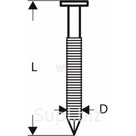 BS-GK RHG 3.1x90мм Гвоздь BOSCH с круглой головкой SN21RK 90RHG, артикул 3165140563703BS