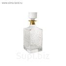 Штоф хрустальный для виски "Умбрия - золото", 0.75 л