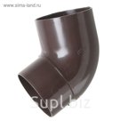 Колено трубы 67°  коричневый