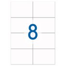 Этикетка самоклеящаяся А4, 8 этикеток 97?67,7 мм, белые, 65 г/м2, 50 л., STAFF